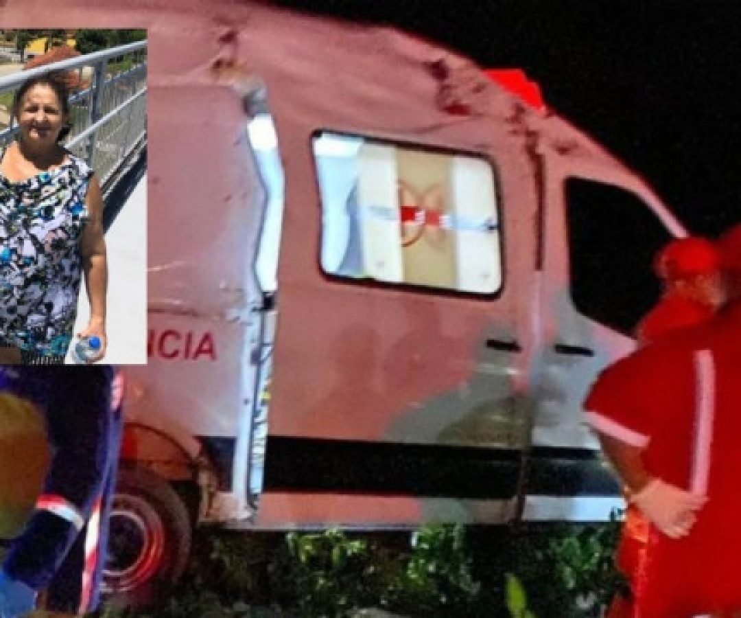 Ambulância que ia para hospital capota e idosa morre em acidente na MT-242