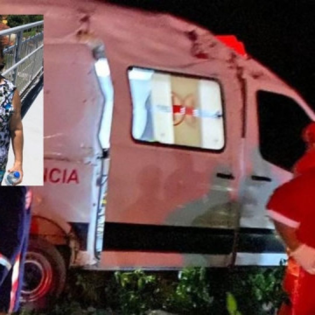 Ambulância que ia para hospital capota e idosa morre em acidente na MT-242
